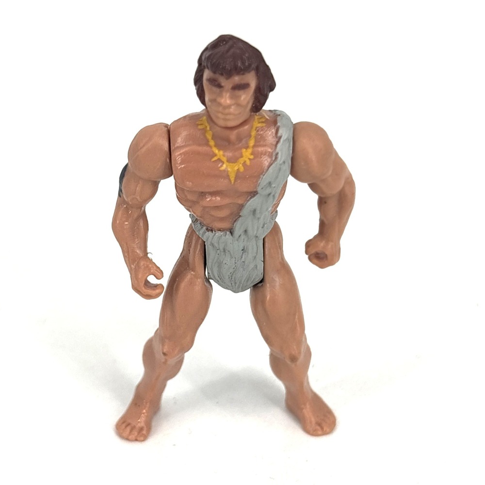 1988 Kenner Bone‎ Age "Crag The Clubber" Cave Man 3" inch Vintage Action Figure